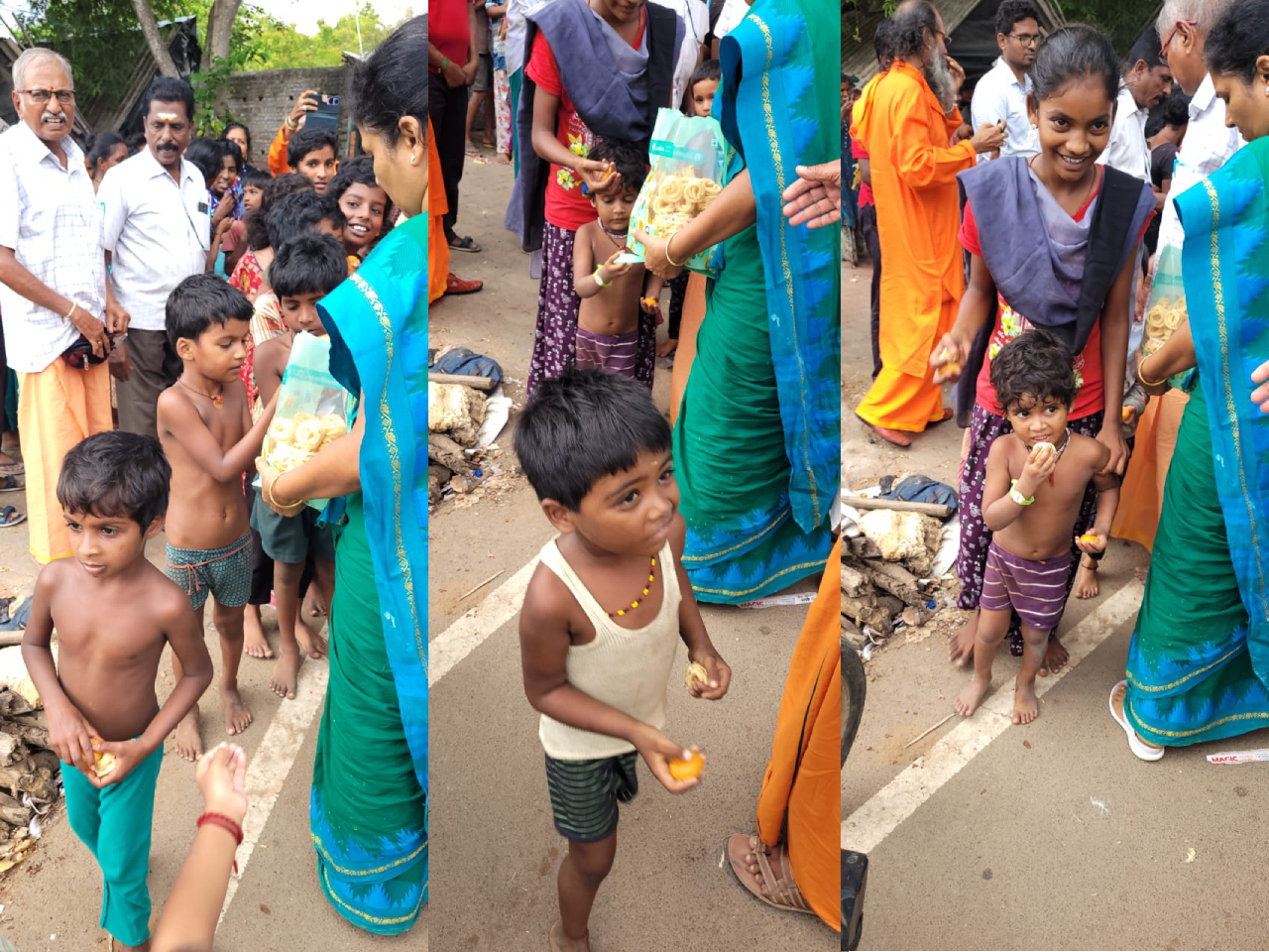 Distribution of Sweets to Narikuravar community